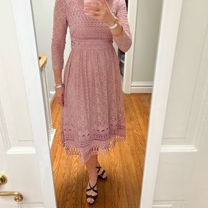Dusty Rose ASOS midi dress NWT
